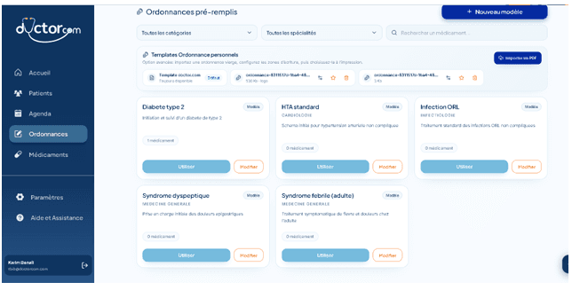 One-Click Prescriptions Templates